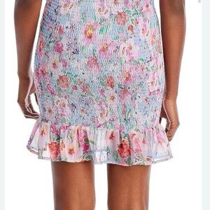 Lost + Wander Floral mini skirt